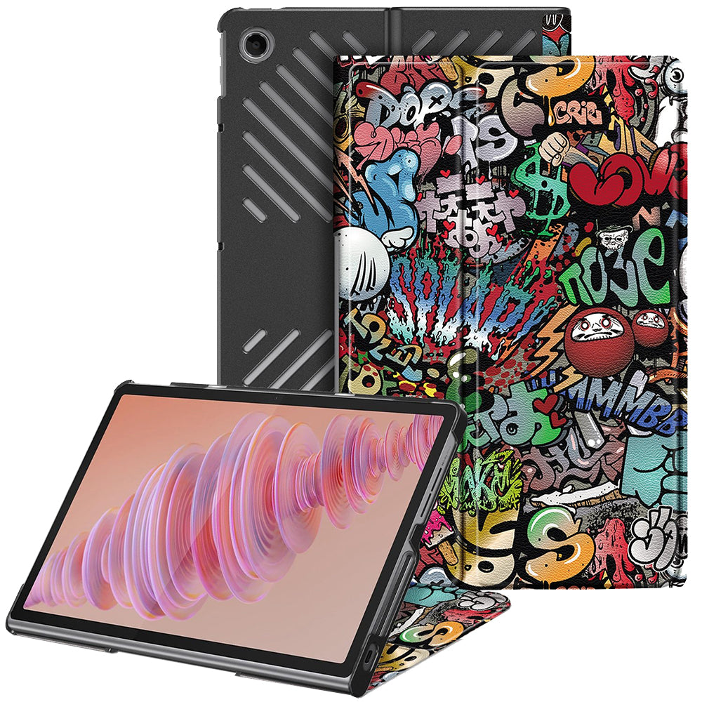 Custodia per Lenovo Tab Plus 11,5 pollici, Techsuit, FoldPro Urban Vibe, Multicolore