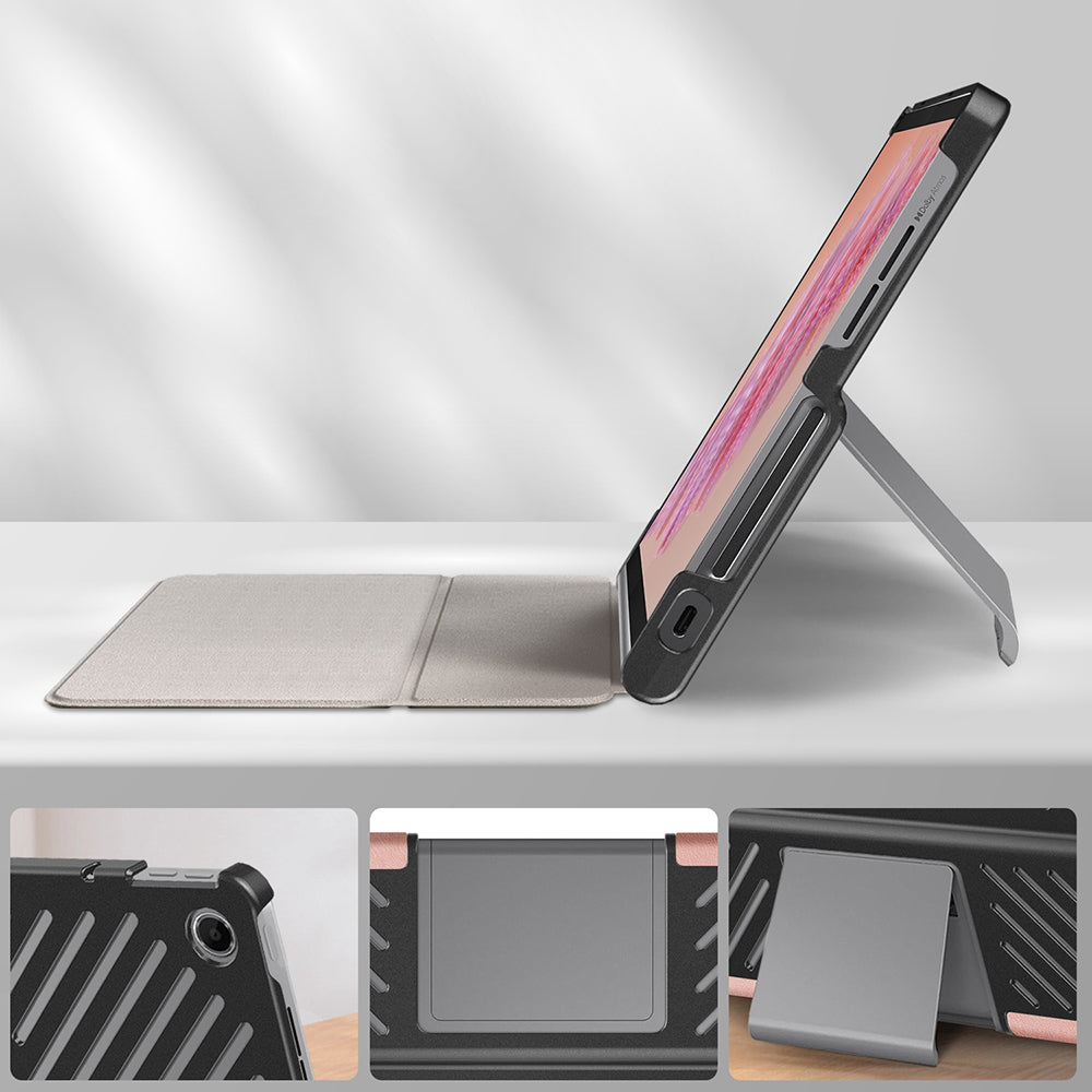 Custodia per Lenovo Tab Plus, Techsuit, FoldPro, Rosa