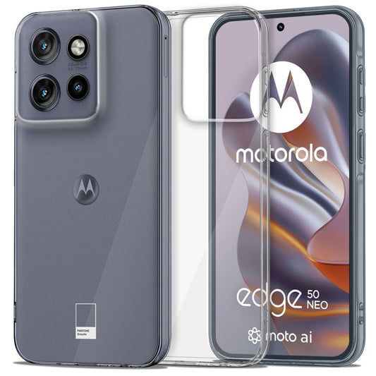 Custodia per Motorola Edge 50 Neo, Tech-Protect, Flexair, trasparente