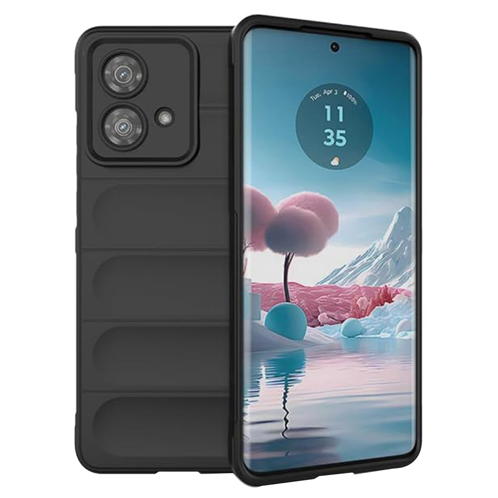 Custodia per Motorola Edge 40 Neo, Techsuit, Magic Shield, Nera