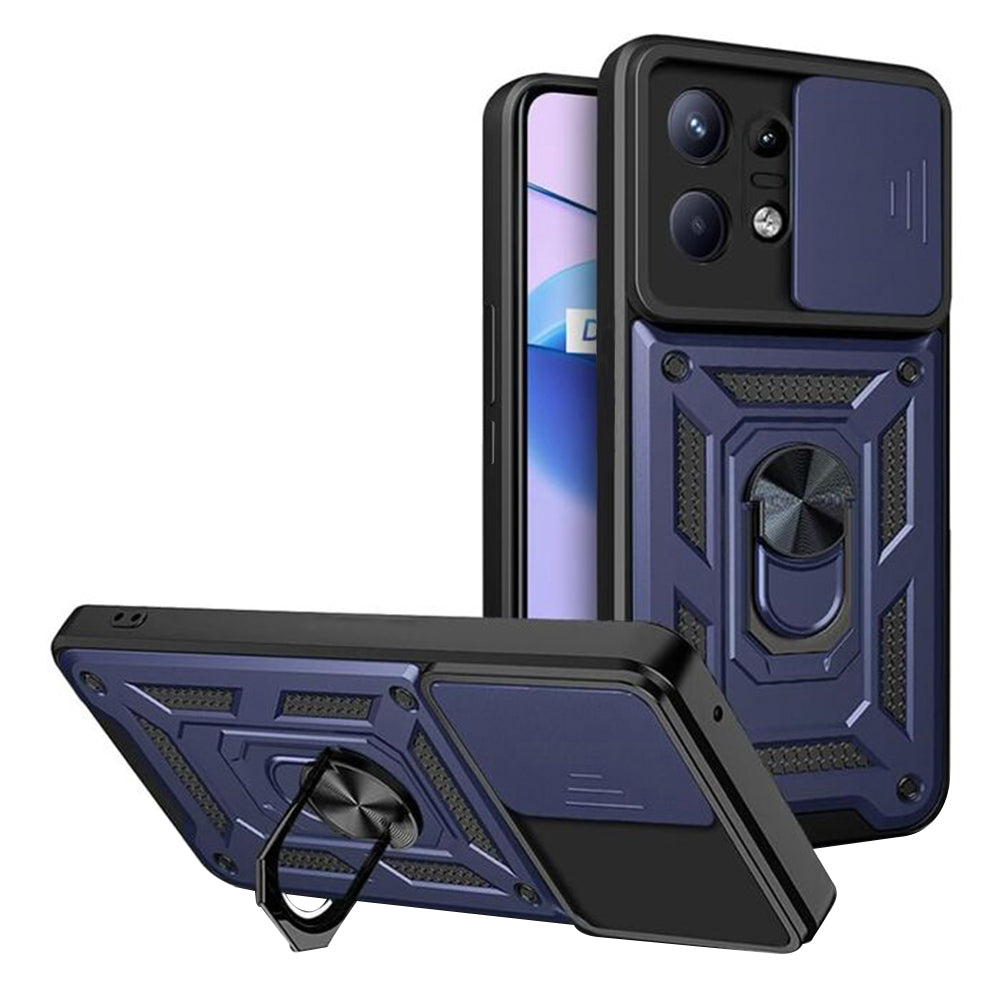 Custodia per Motorola Edge 50 Pro, Techsuit, CamShield, Blu