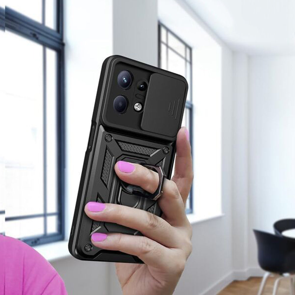 Custodia per Motorola Edge 50 Pro, Techsuit, CamShield, Blu