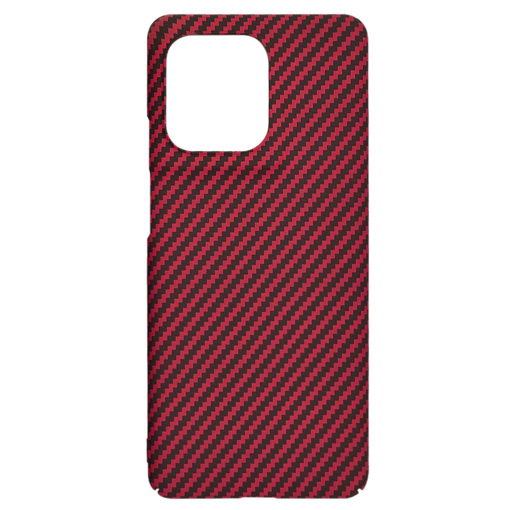 Custodia per Motorola Edge 50 Pro, Techsuit, Carbonite FiberShell, Rossa