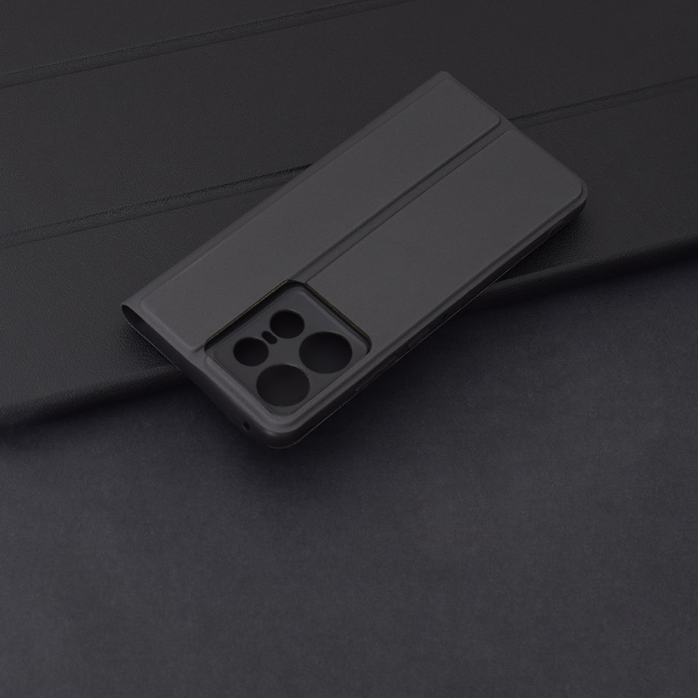 Custodia per Motorola Edge 50 Pro, Techsuit, Magskin Book, Nera