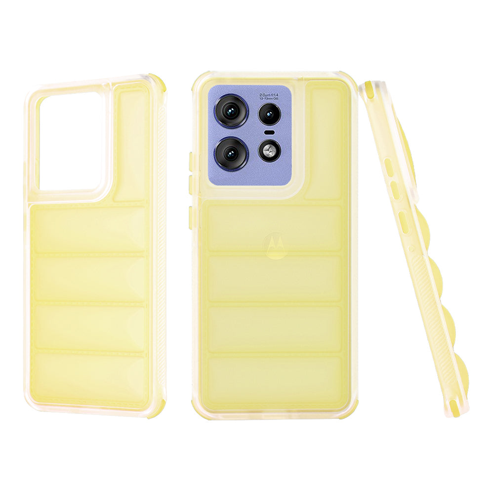 Custodia per Motorola Edge 50 Pro, Techsuit, Wave Shield, Gialla