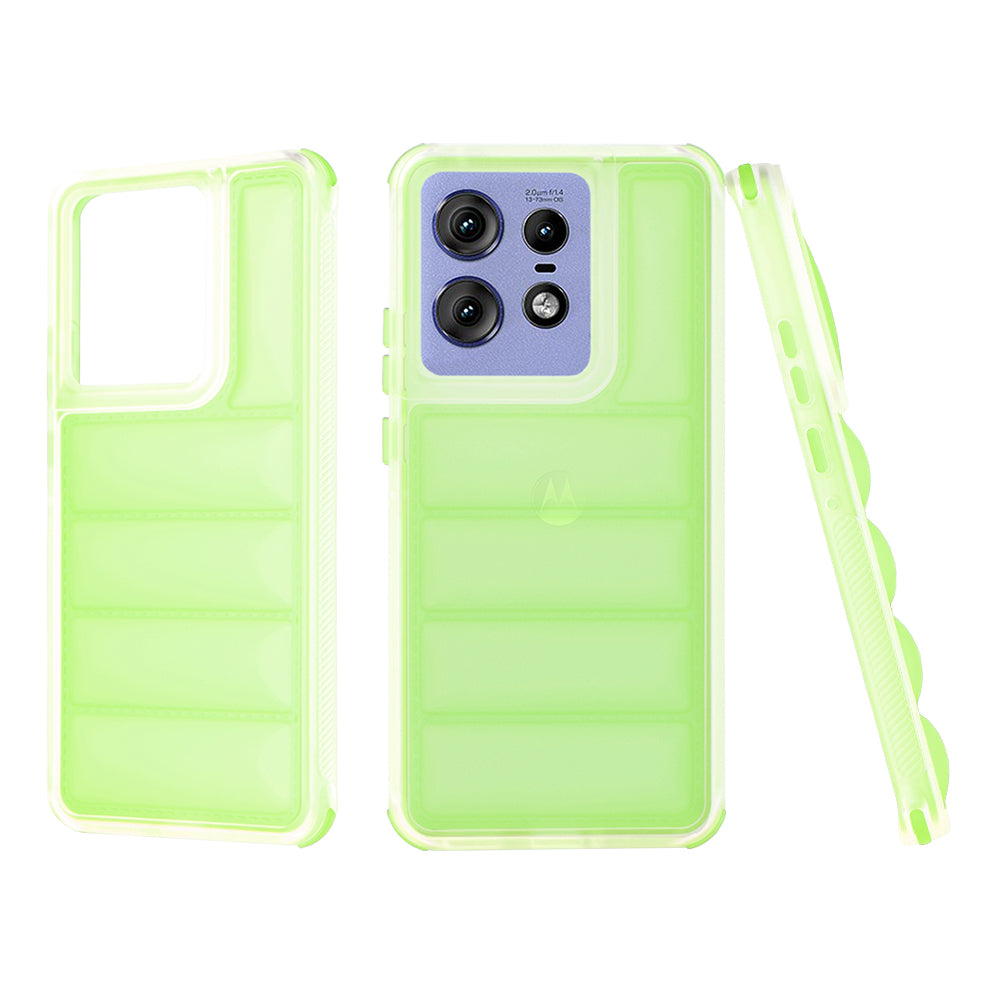 Custodia per Motorola Edge 50 Pro, Techsuit, Wave Shield, Verde