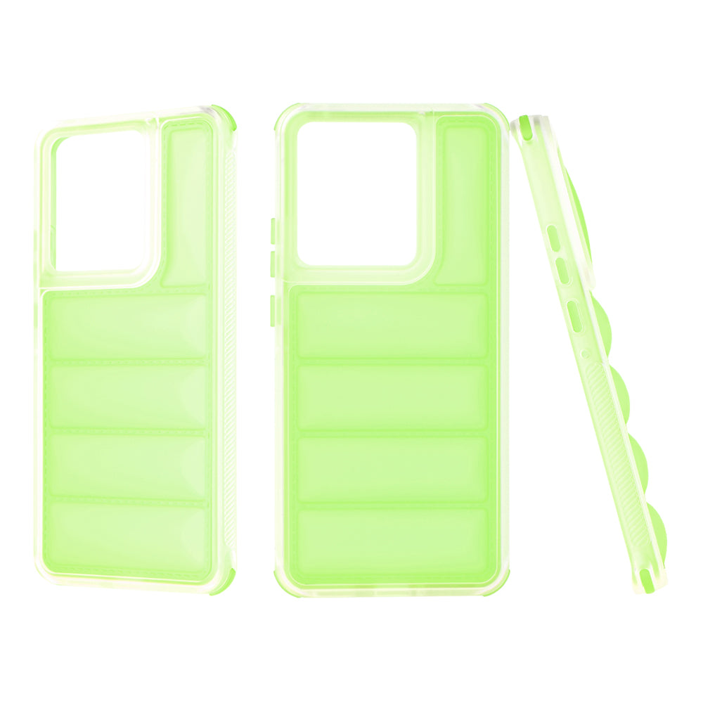 Custodia per Motorola Edge 50 Pro, Techsuit, Wave Shield, Verde