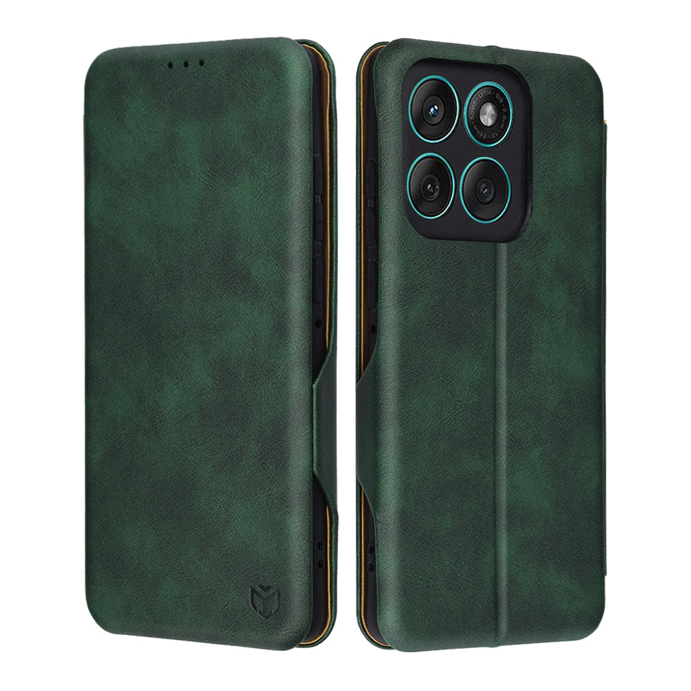 Custodia per Motorola Edge 60 Fusion / Edge 60, Techsuit, Safe Wallet Plus, Verde
