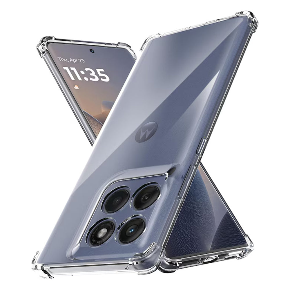 Custodia per Motorola Edge 60 Fusion / Edge 60, Techsuit, Shockproof Clear, Trasparente