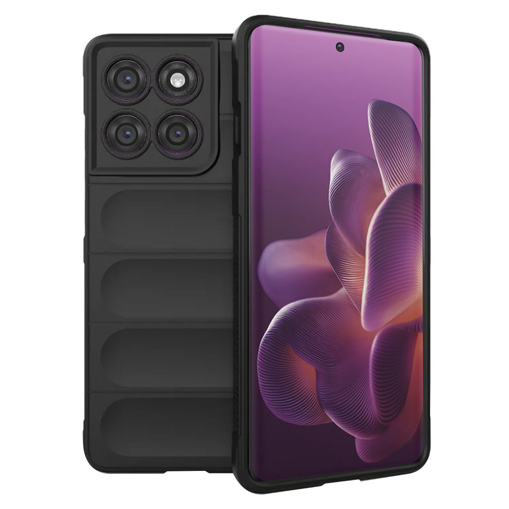 Custodia per Motorola Edge 60 Pro, Techsuit, Magic Shield, Nera