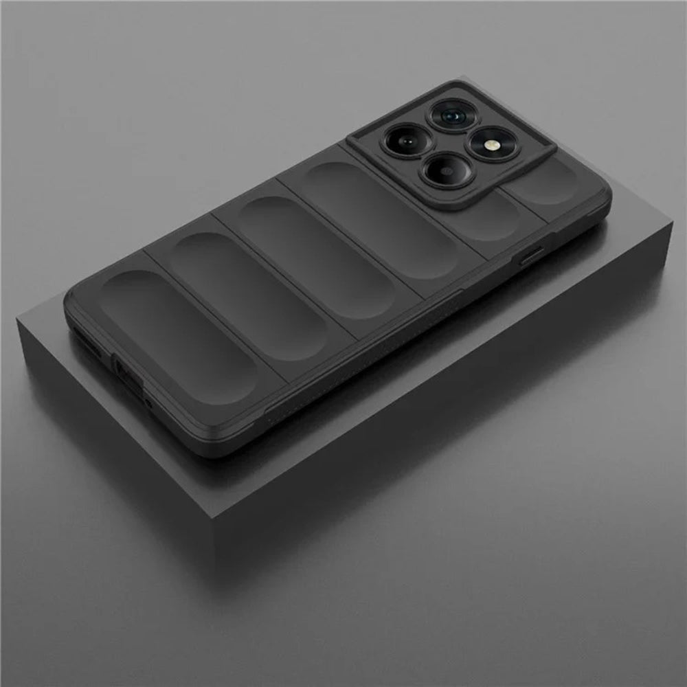Custodia per Motorola Edge 60 Pro, Techsuit, Magic Shield, Nera