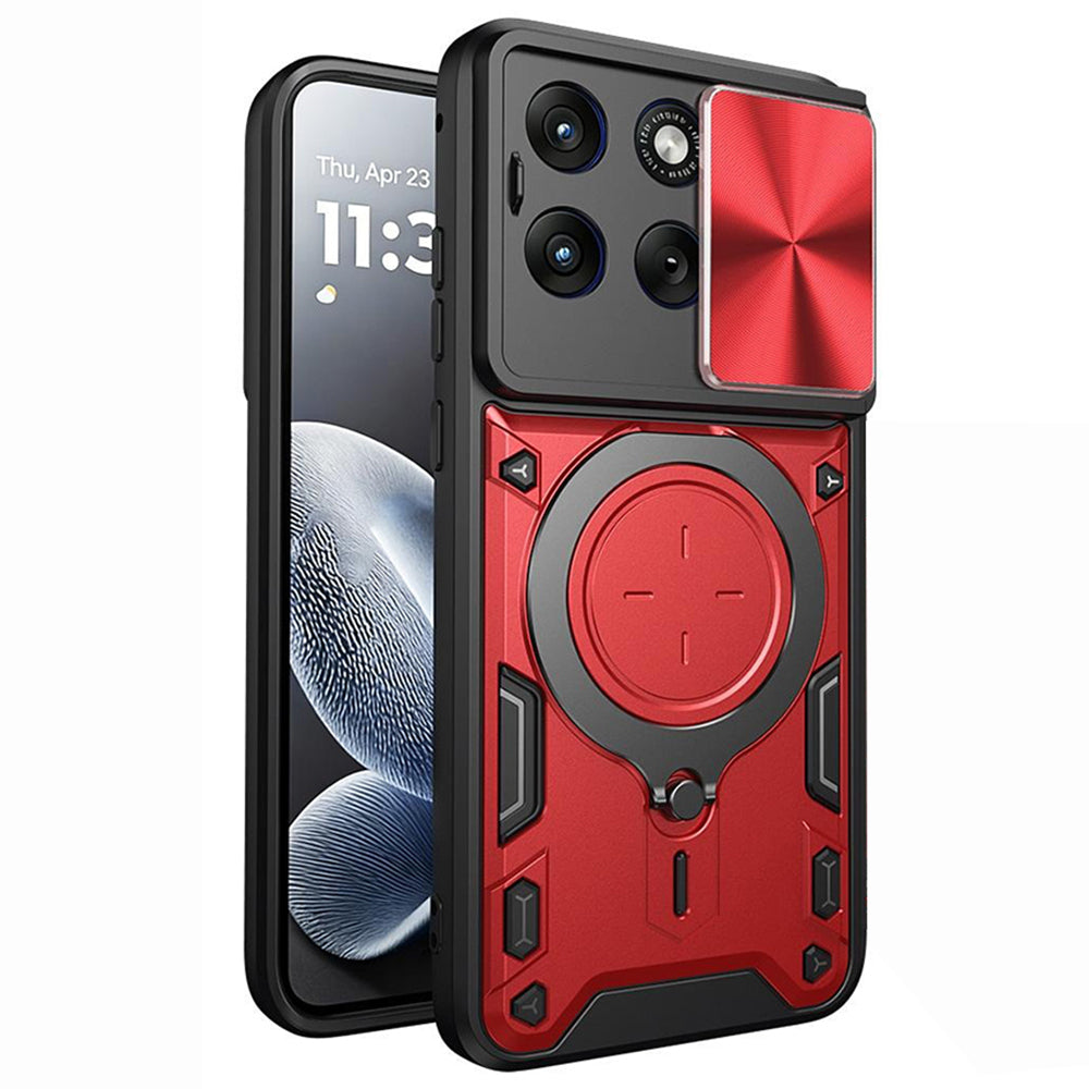 Custodia per Motorola Edge 70 Fusion, Techsuit, CamGuard Pro, Rossa