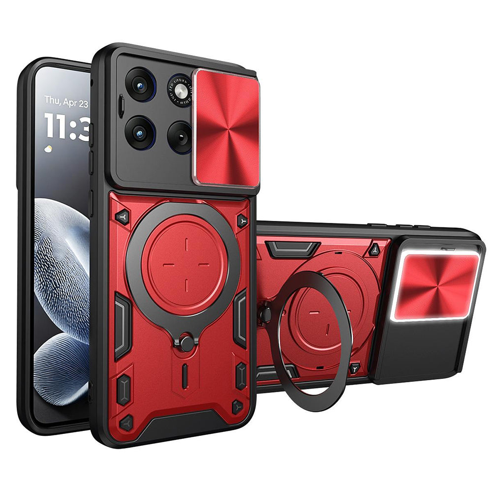 Custodia per Motorola Edge 70 Fusion, Techsuit, CamGuard Pro, Rossa
