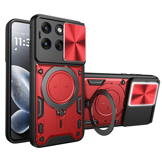 Custodia per Motorola Edge 70 Fusion, Techsuit, CamGuard Pro, Rossa