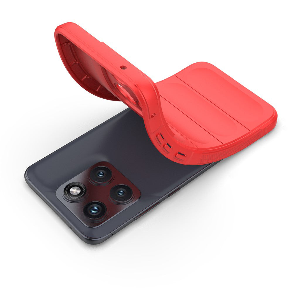 Custodia per Motorola Edge 70 Fusion, Techsuit, Magic Shield, Rossa
