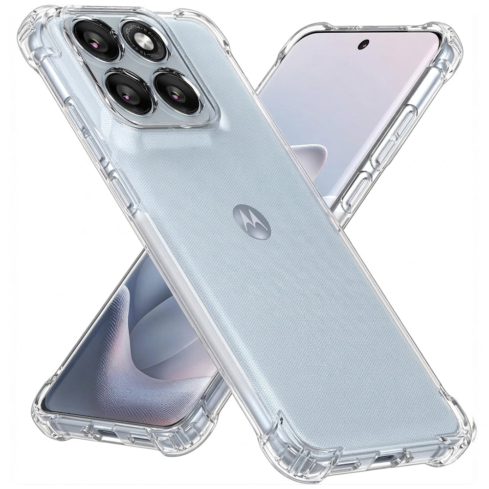 Custodia per Motorola Edge 70 Fusion, Techsuit, Shockproof Clear, Trasparente