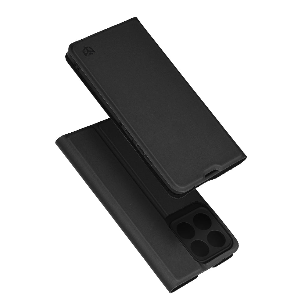 Custodia per Motorola Edge 70, Techsuit, Magskin Book, Nera