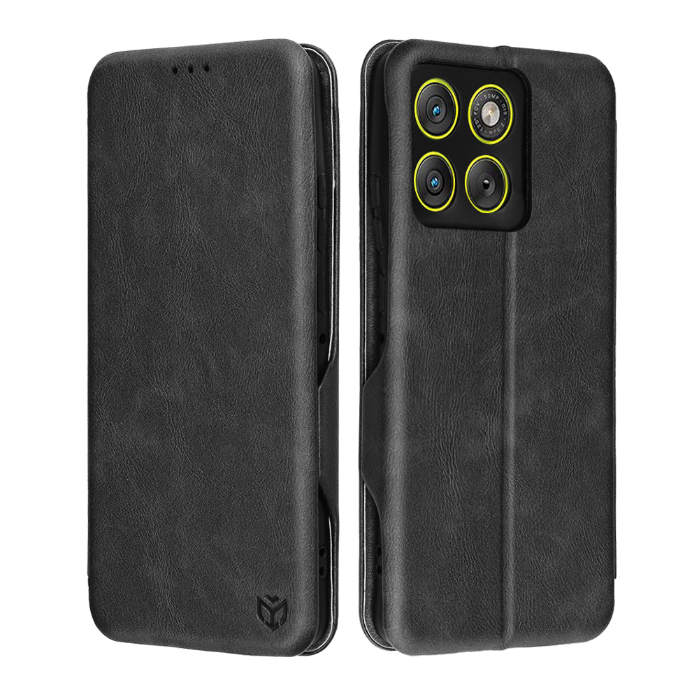 Custodia per Motorola Edge 70, Techsuit, Safe Wallet Plus, Nera