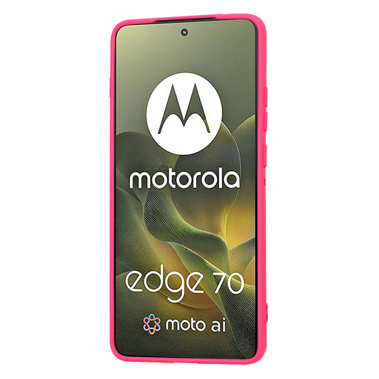Custodia per Motorola Edge 70, Techsuit, SoftFlex, Rosa Scuro