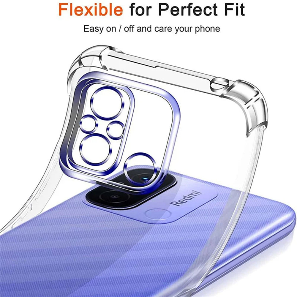 Custodia per Motorola Moto E13, Techsuit, Shockproof Clear, Trasparente