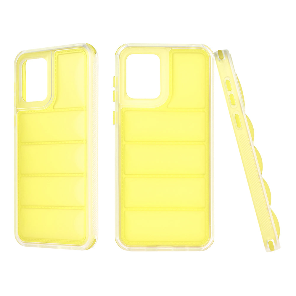 Custodia per Motorola Moto E13, Techsuit, Wave Shield, Gialla