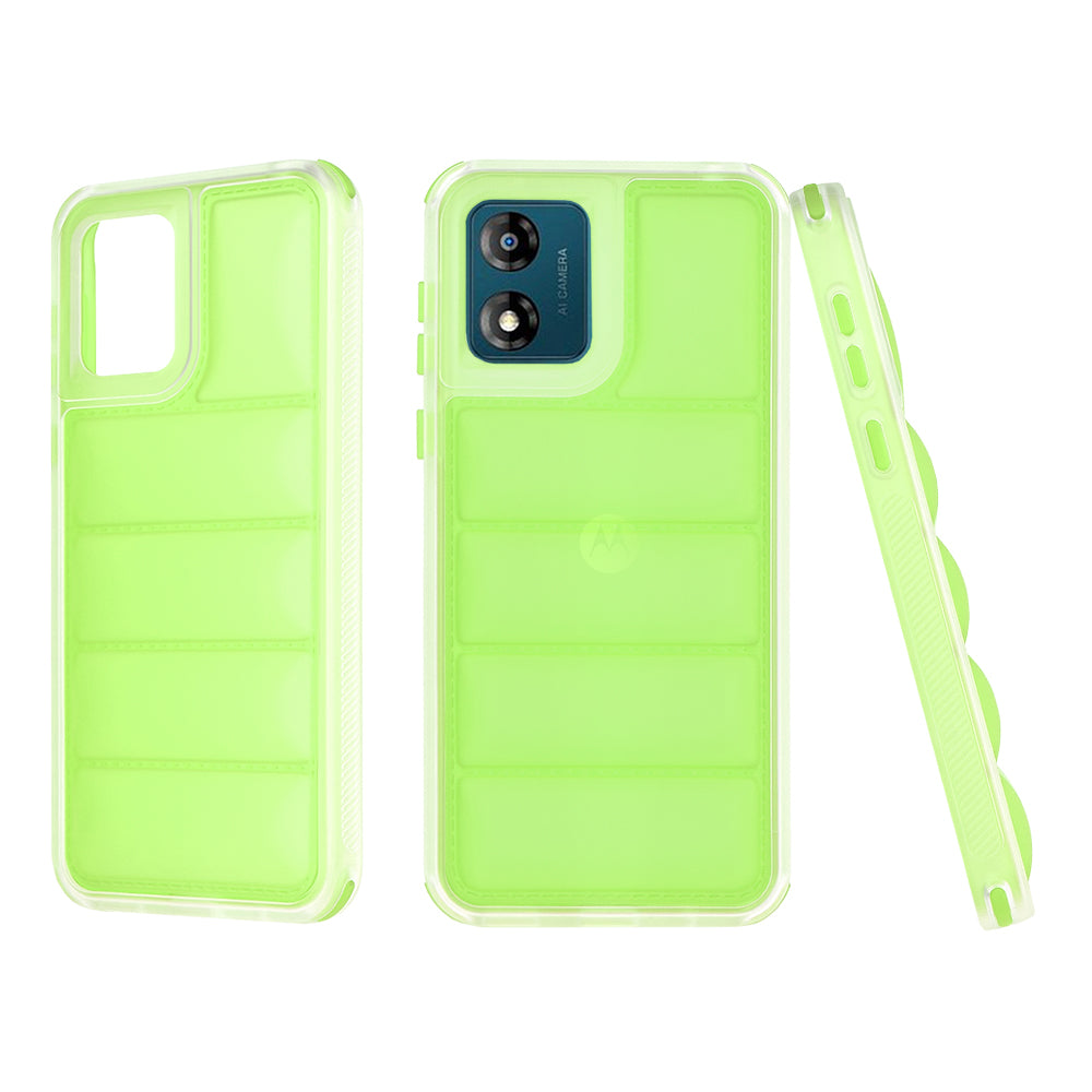 Custodia per Motorola Moto E13, Techsuit, Wave Shield, Verde