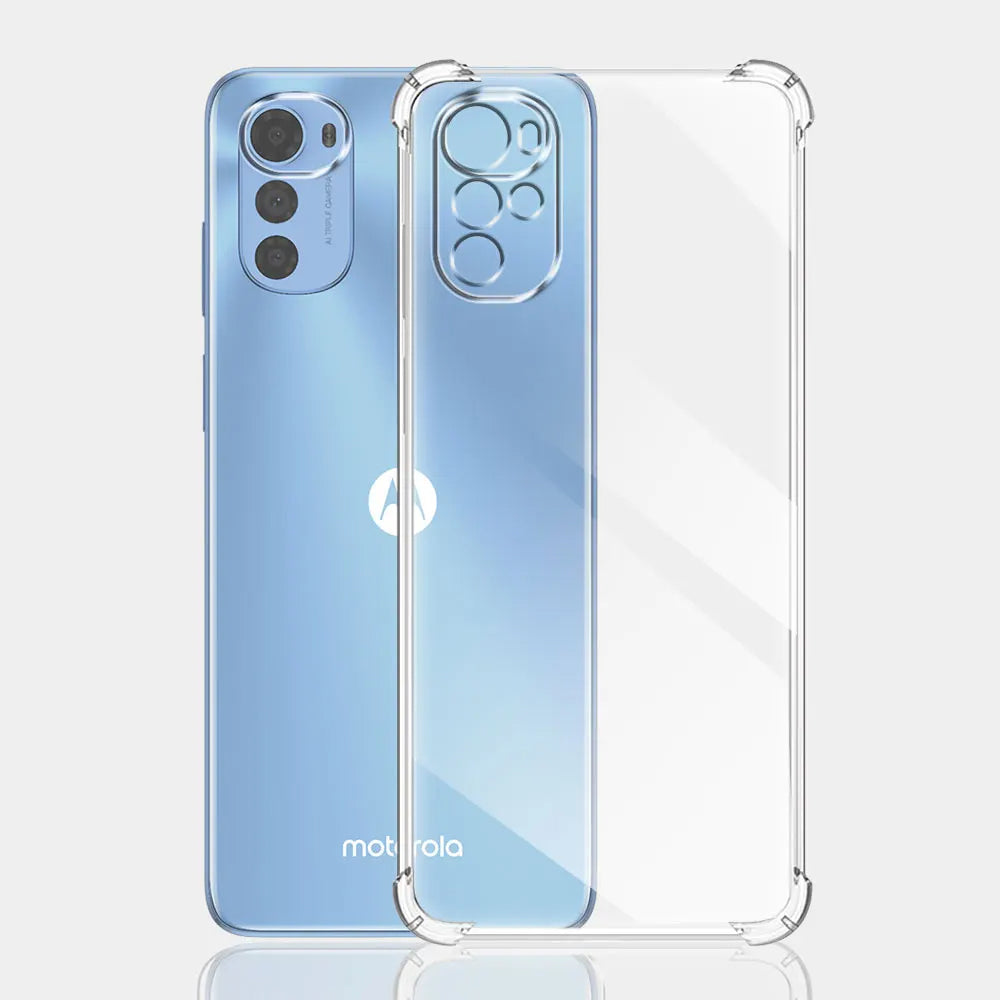 Custodia per Motorola Moto E32s / E32 / G22, Techsuit, Shockproof Clear, Trasparente