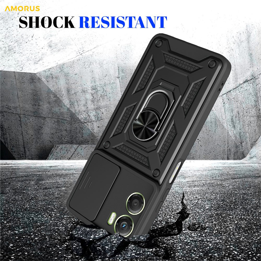 Custodia per Motorola Moto G06, Techsuit, CamShield, Blu