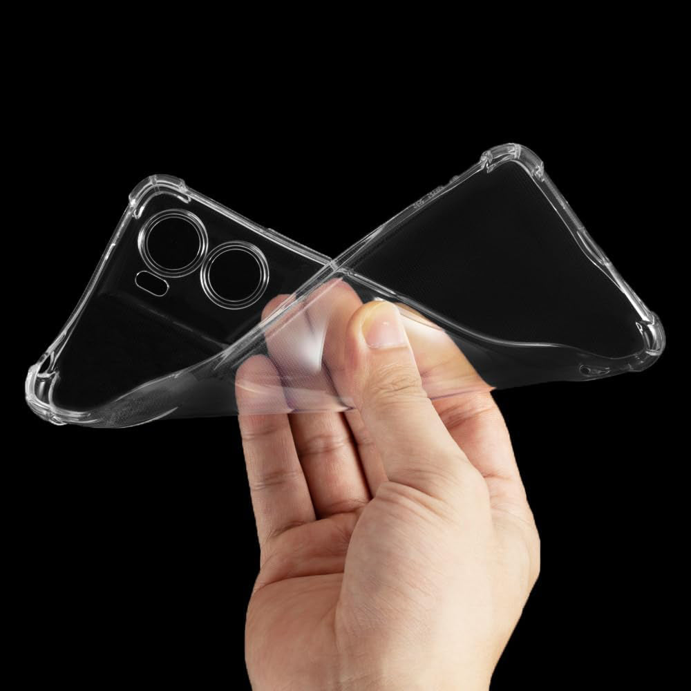 Custodia per Motorola Moto G06, Techsuit, Shockproof Clear, Trasparente