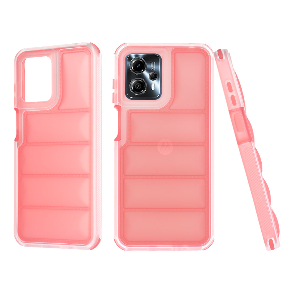 Custodia per Motorola Moto G13 / G23 / G53, Techsuit, Wave Shield, Rossa