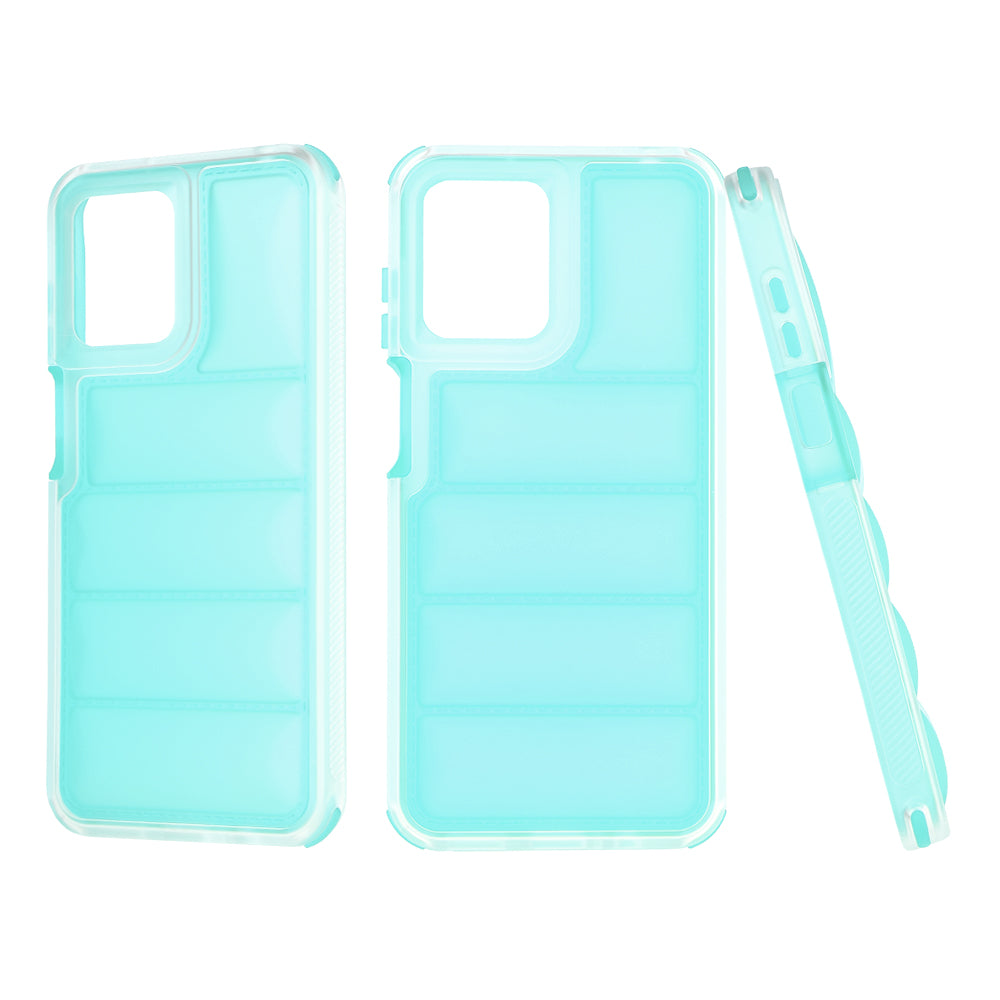 Custodia per Motorola Moto G13 / G23 / G53, Techsuit, Wave Shield, Turchese