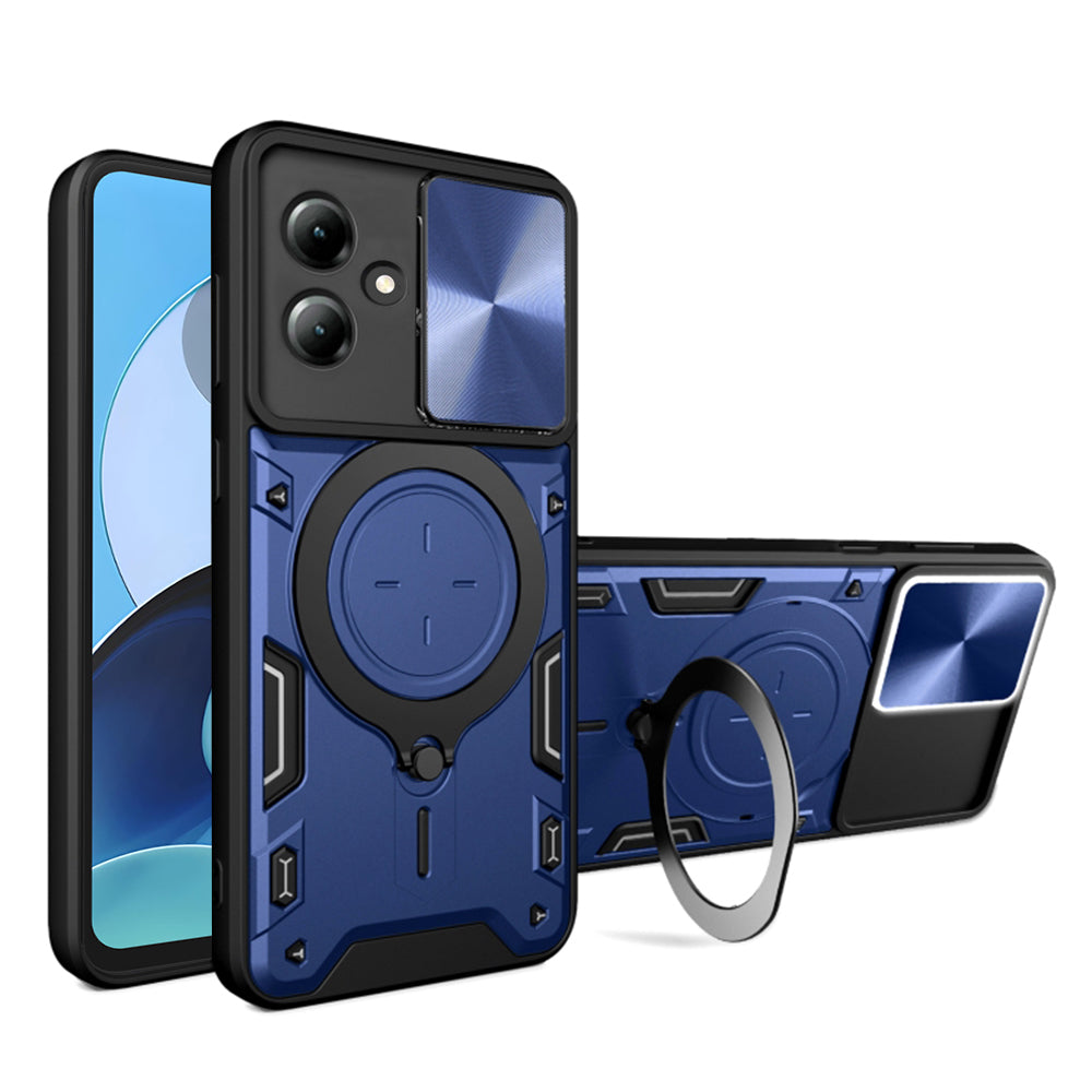 Custodia per Motorola Moto G14, Techsuit, CamGuard Pro, Blu