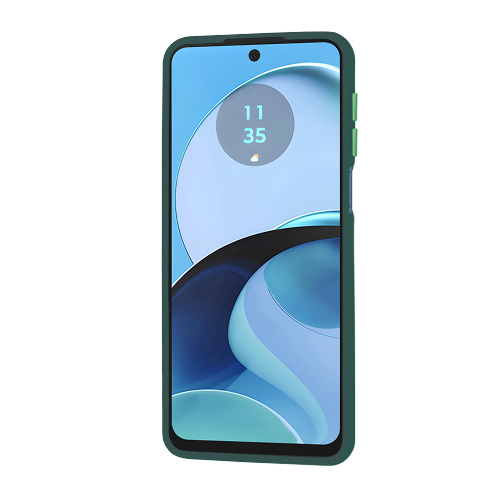 Custodia per Motorola Moto G14, Techsuit, HaloFrost, Verde