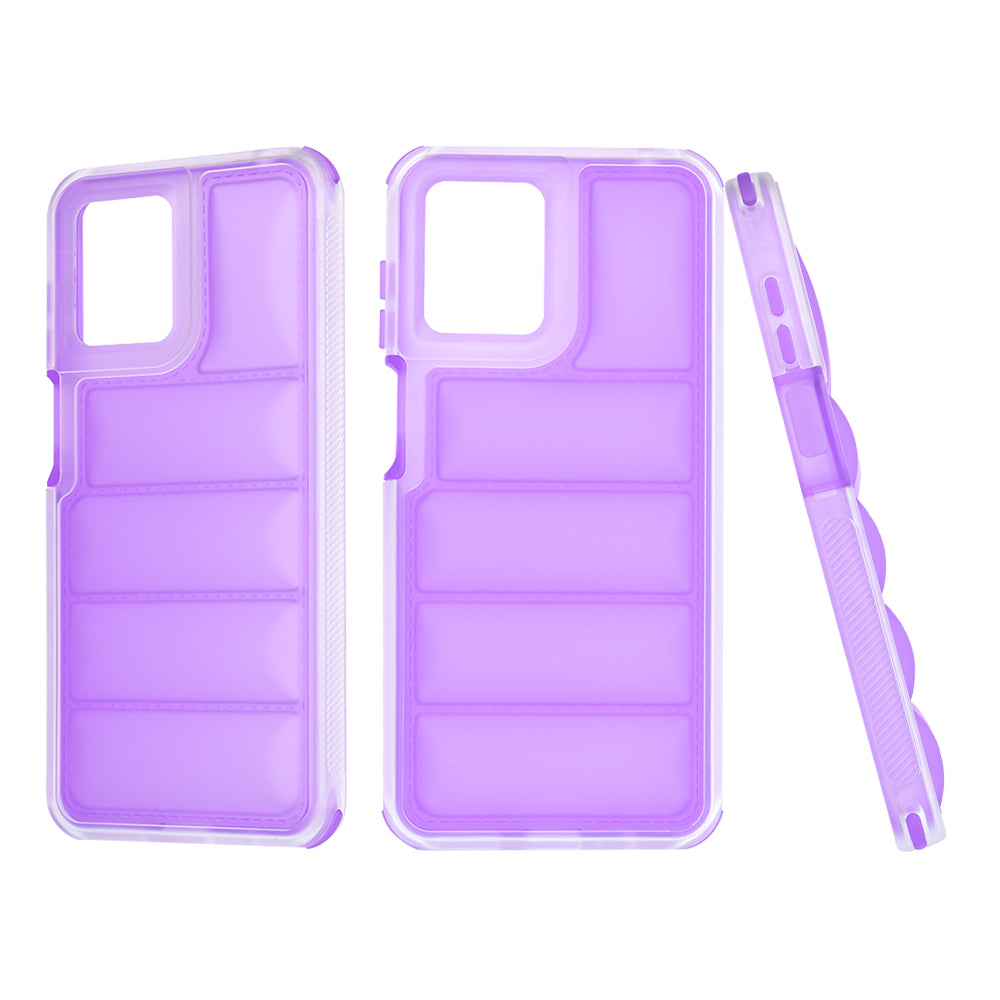 Custodia per Motorola Moto G14, Techsuit, Wave Shield, Viola