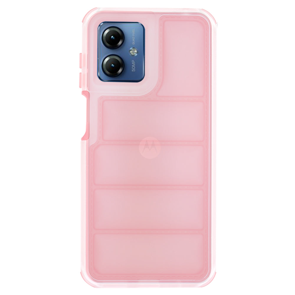 Custodia per Motorola Moto G14, Techsuit, Wave Shield, Rosa