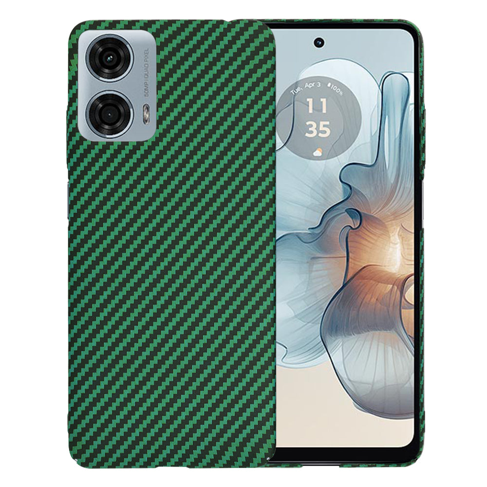Custodia per Motorola Moto G24 Power, Techsuit, Carbonite FiberShell, Verde