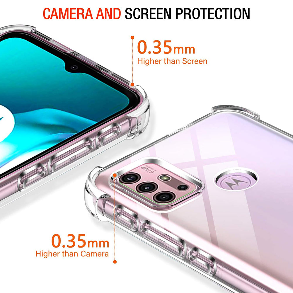 Custodia per Motorola Moto G30 / G20 / G10, Techsuit, Shockproof Clear, Trasparente