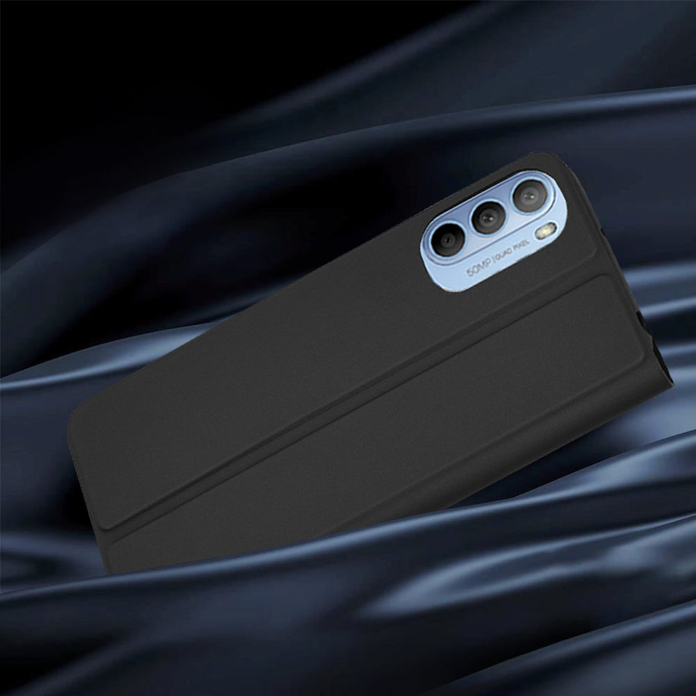 Custodia per Motorola Moto G31 / G41, Techsuit, Magskin Book, Nera