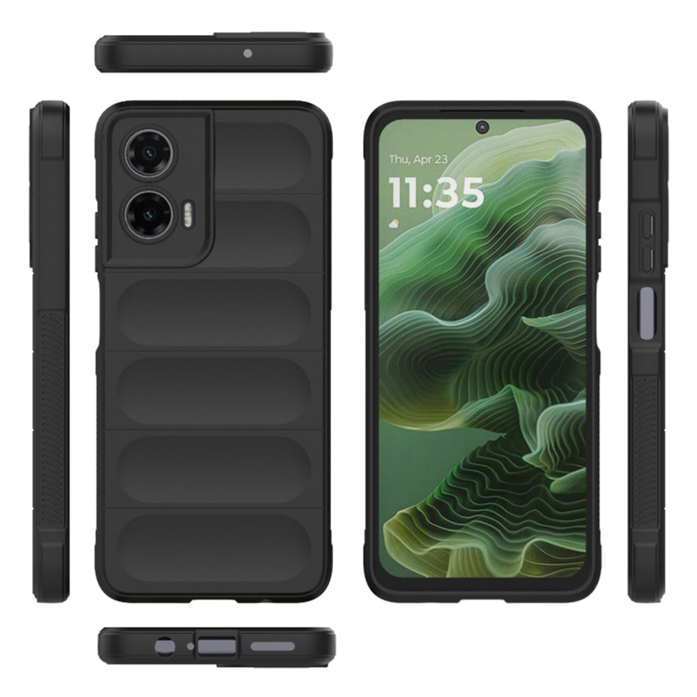 Custodia per Motorola Moto G35, Techsuit, Magic Shield, Nera