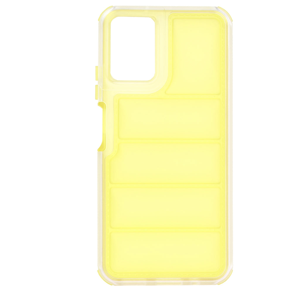 Custodia per Motorola Moto G45 / G34, Techsuit, Wave Shield, Gialla