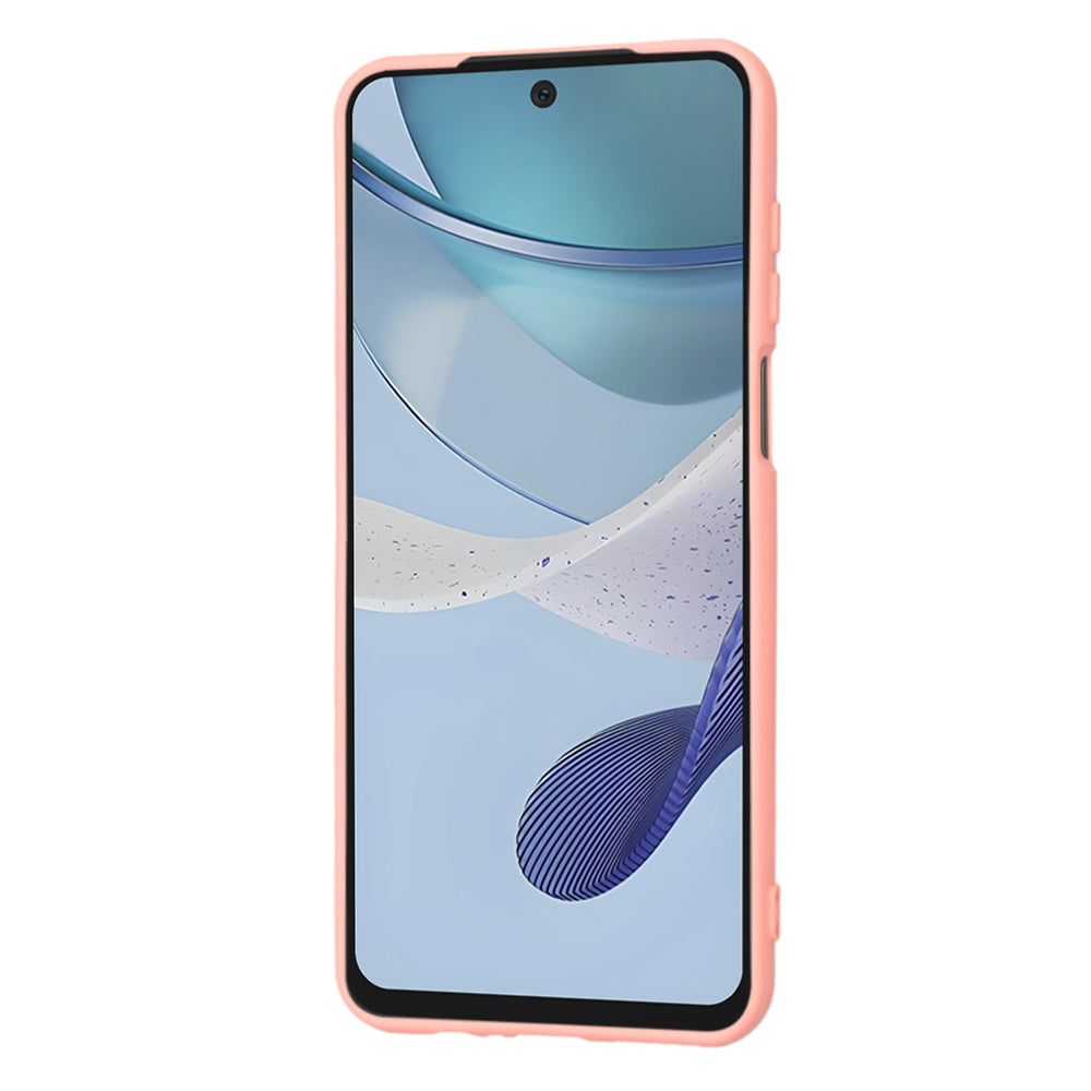 Custodia per Motorola Moto G53, Techsuit, SoftFlex, Rosa Chiaro