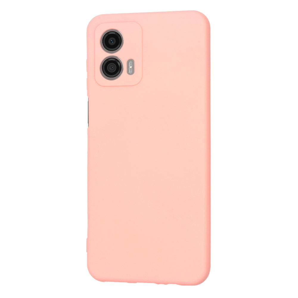 Custodia per Motorola Moto G53, Techsuit, SoftFlex, Rosa Chiaro