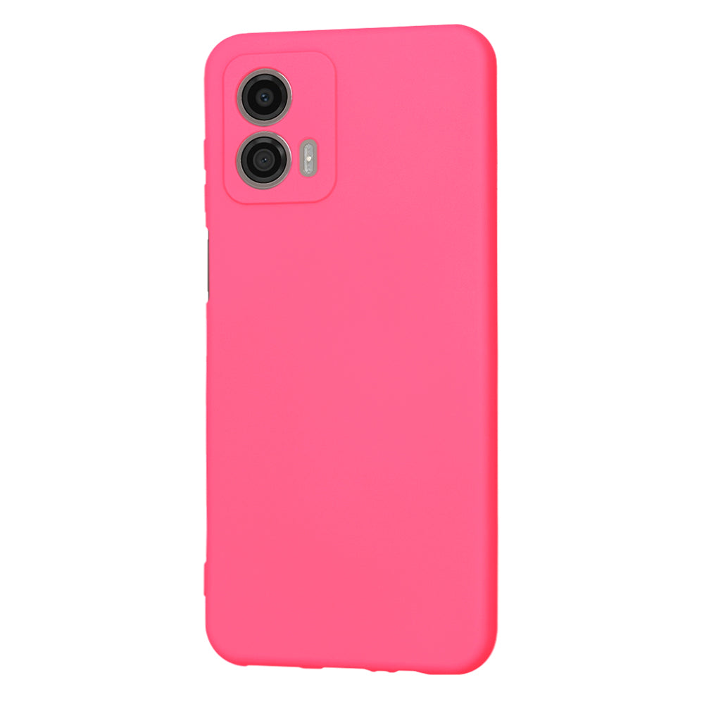 Custodia per Motorola Moto G53, Techsuit, SoftFlex, Rosa Scuro