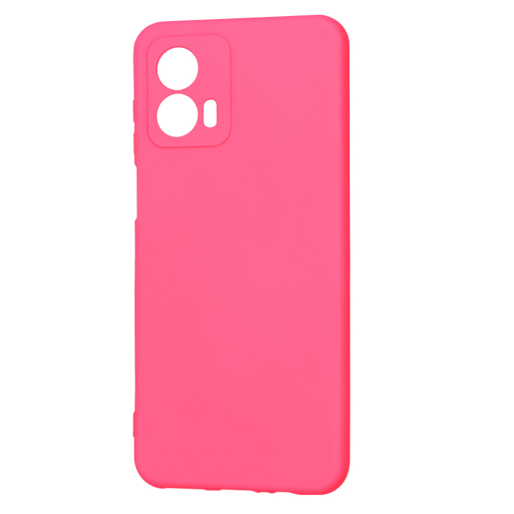 Custodia per Motorola Moto G53, Techsuit, SoftFlex, Rosa Scuro