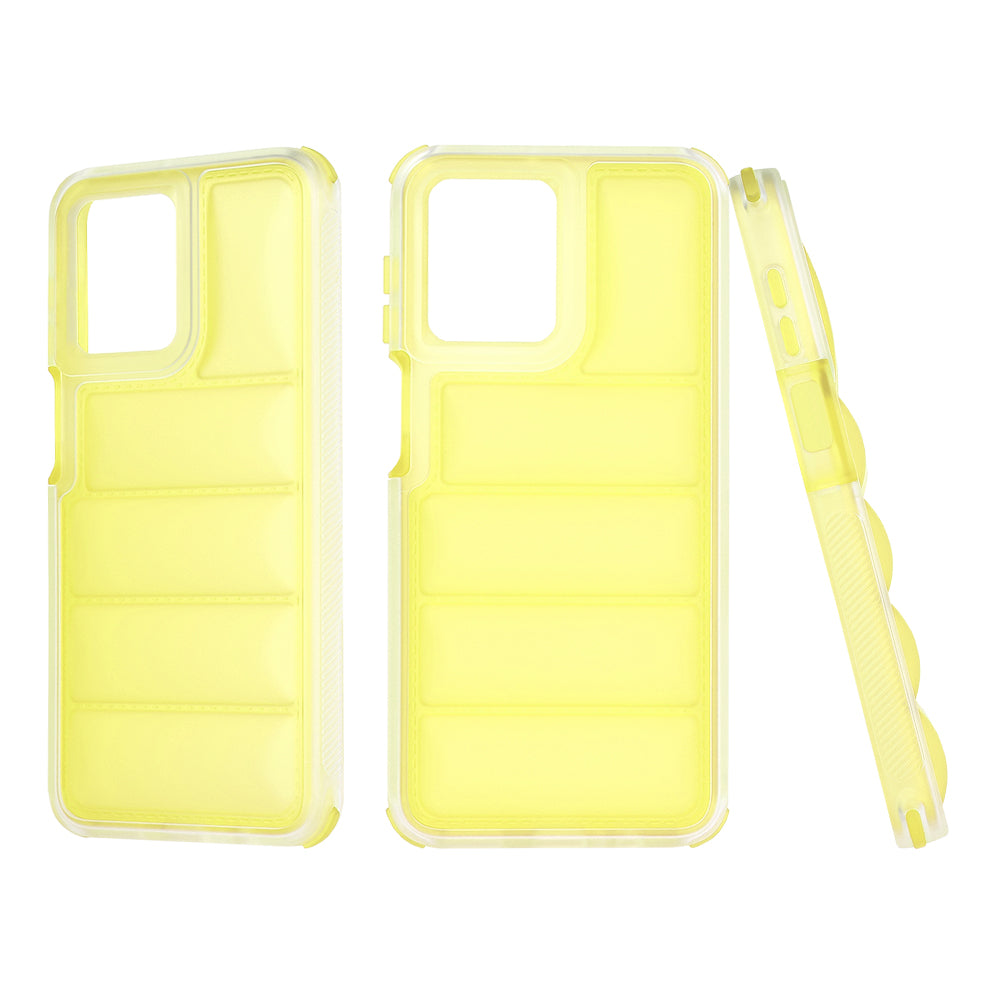 Custodia per Motorola Moto G54, Techsuit, Wave Shield, Gialla