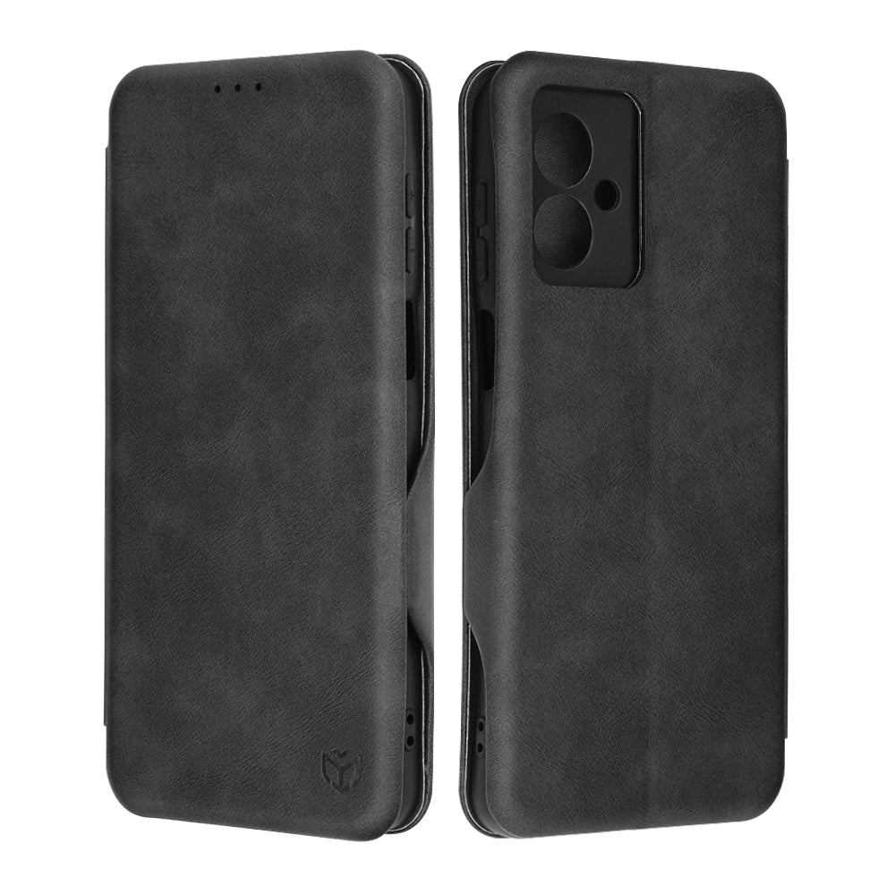 Custodia per Motorola Moto G55, Techsuit, Safe Wallet Plus, Nera