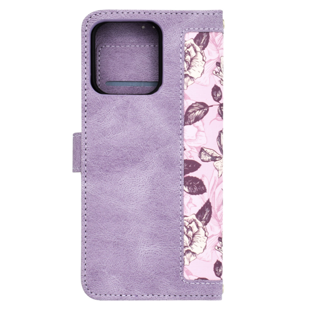Custodia per Motorola Moto G75, Techsuit, FlipCraft, Viola