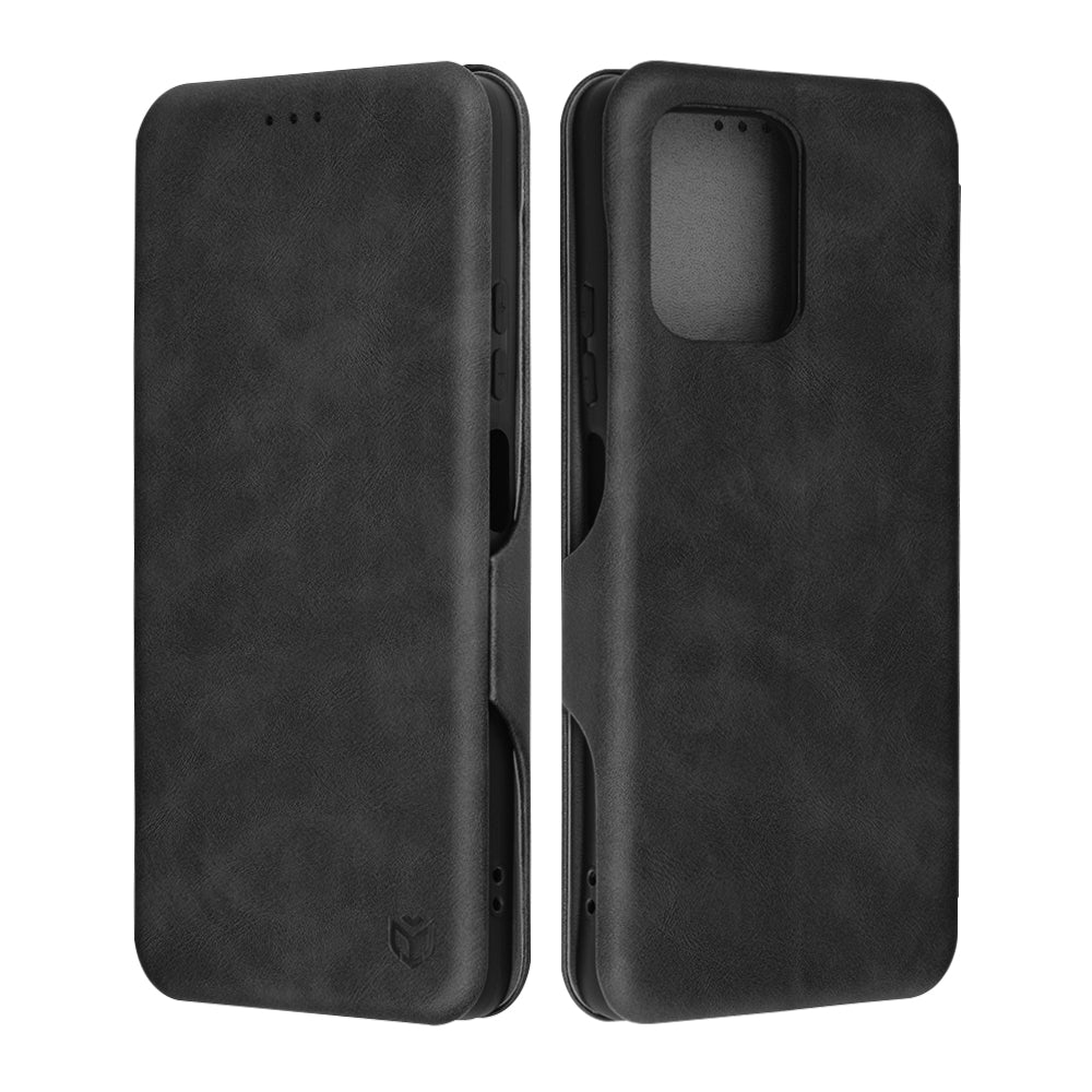 Custodia per Motorola Moto G75, Techsuit, Safe Wallet Plus, Nera