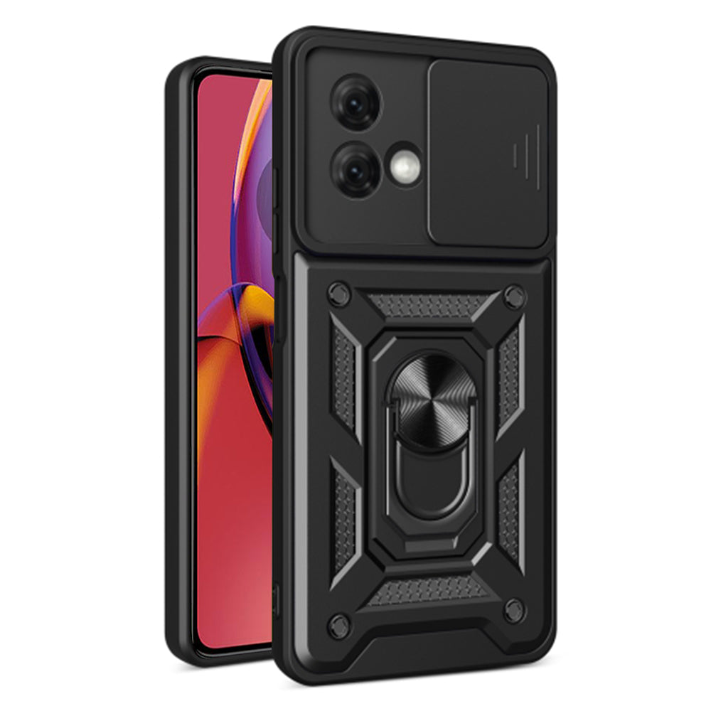 Custodia per Motorola Moto G84, Techsuit, CamShield, Nera