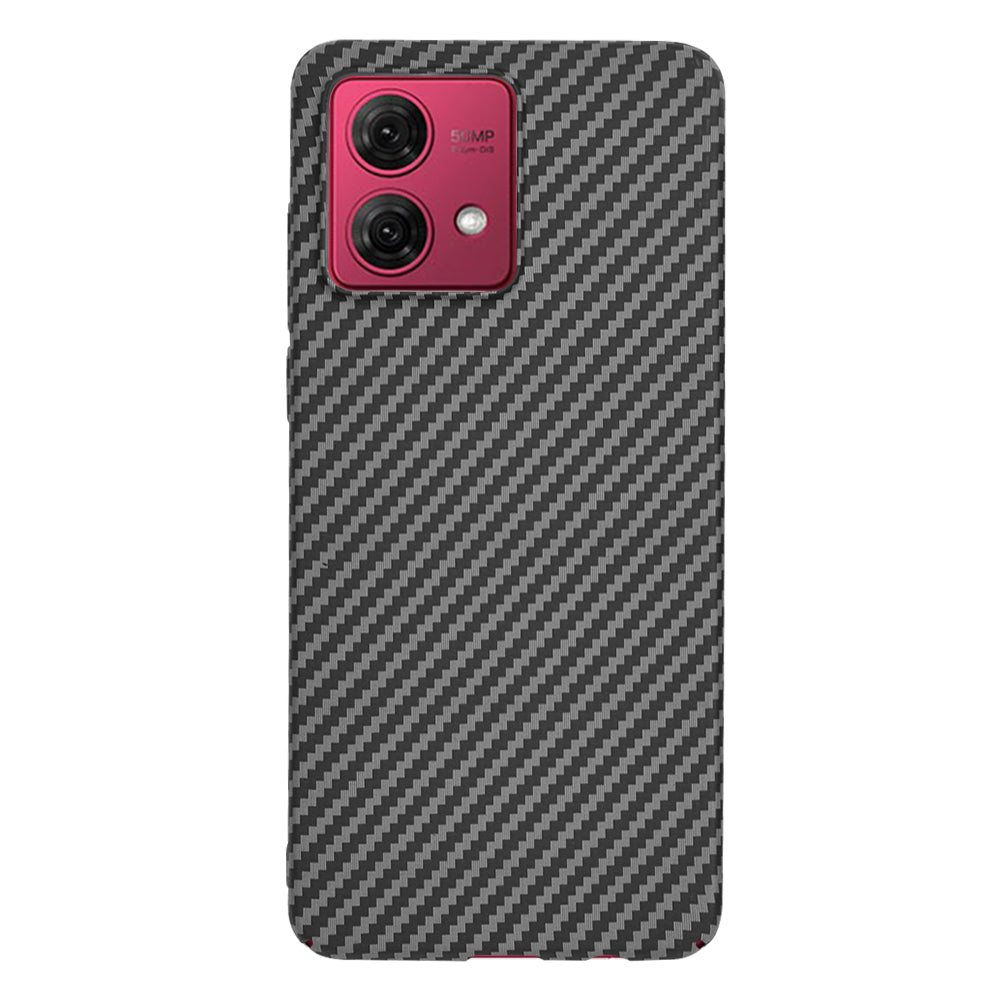 Custodia per Motorola Moto G84, Techsuit, Carbonite FiberShell, Nera